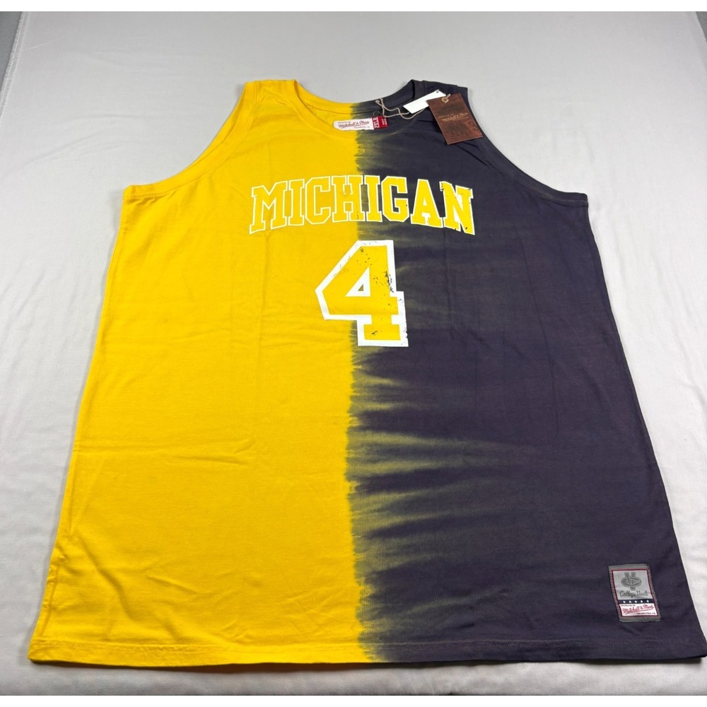 Chris Webber Michigan Wolverines Jersey Men 2XB Big Tank Top Mitchell & Ness NEW